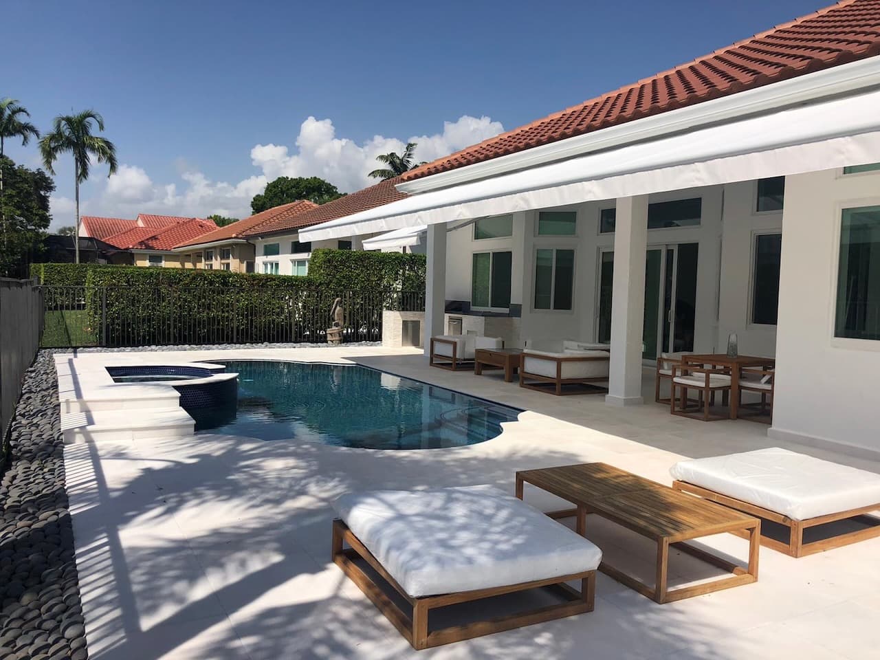 Pool renovation and outdoor living project photo 1 - Blue Clair Pool South Florida